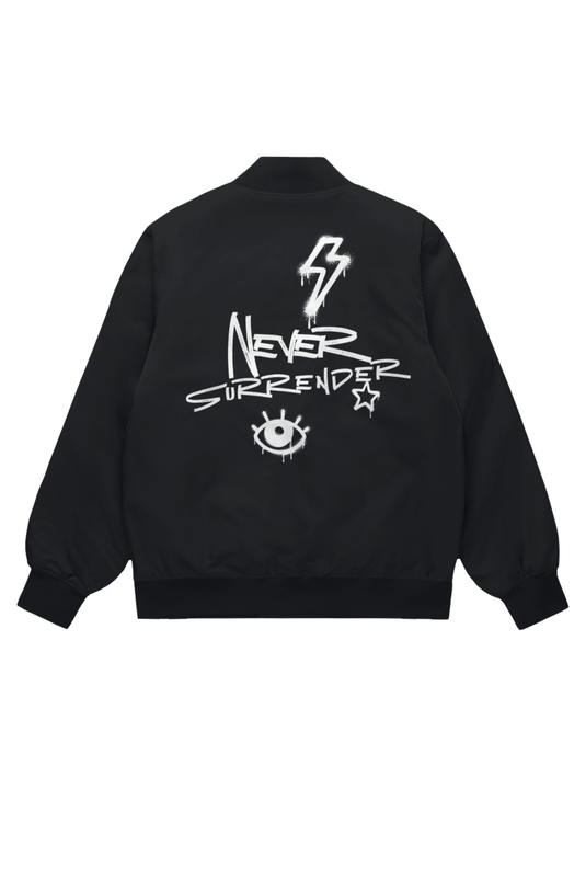 Veil Roses Never Surrender Bomber Jacket